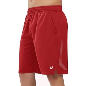 NORTHYARD Men’s 10″ Athletic Basketball Shorts with Zipper Pockets Quick Dry Lightweight Running Workout Gym Tennis Shorts