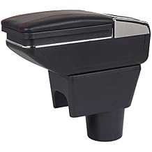 Leather Car Interior Parts Center Console Armrest Box Compatible with Renault Duster/Dacia Duster 201020112012201320142015/ Nissan Terrano III 2014-2018 Auto Armrests Storage