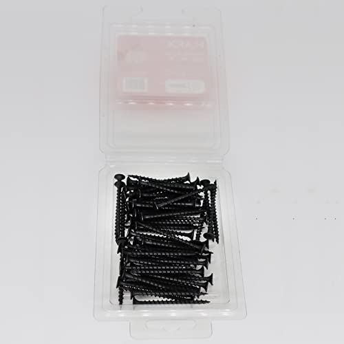 LLAMA HLAFIX Fastener 6x1-5/8 Drywall Screws 70pcs in Blister Package, Black Phosphate, Phillips Bugle Head Coarse Thread Sharp 6 x 1-5/8”