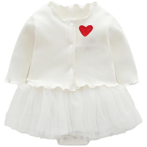TASLAR Baby Girls Chic Designed Clothes Embroider Heart Floral Lo...