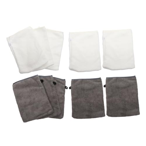 LIFKOME 10pcs Facial Cleaning Mitts Makeup Remover Gloves Exfoliating Pads Washable Comfortable for