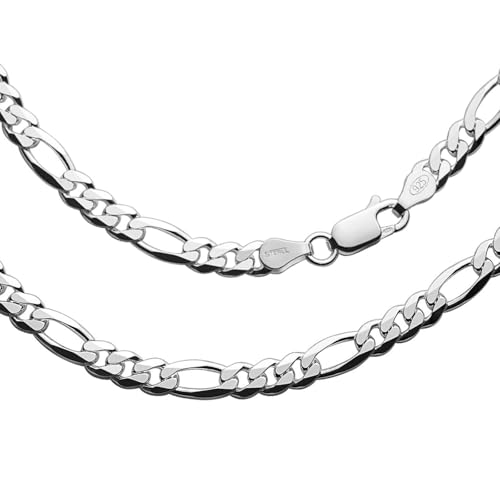 Chaîne Homme En Argent 925 massif, maille Figaro d'exception