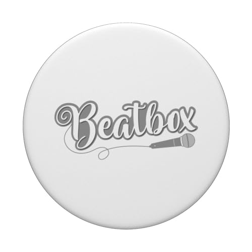 Beatbox Sound Microphone PopSockets Swappable PopGrip, Black - Image 3