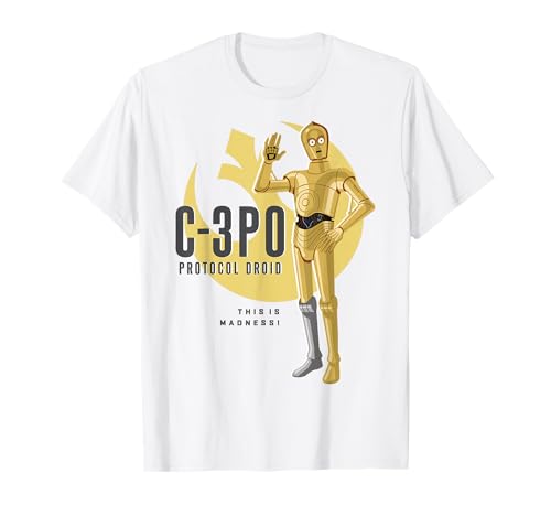 Image of Star Wars C-3PO Protocol Droid Rebel T-Shirt