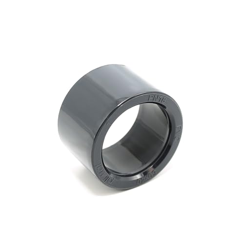 HAF® 1 réduction en PVC court avec embouts adhésifs de 50 mm x 40 mm - Manchon adhésif en PVC-U gris - Réducteur pour raccords avec raccord adhésif de 50 mm - Réduction à 40 mm - Qualité : fabriqué en