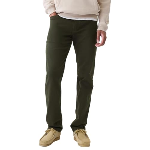 Image of Gap Men Straight Fit Mid Rise Mid Washed Denim Jeans