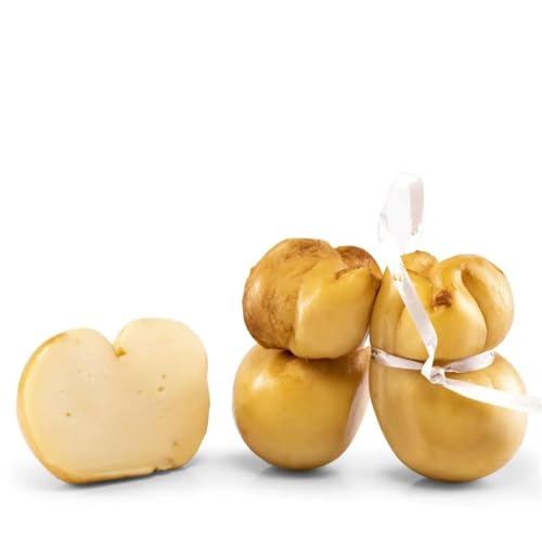 Scamorza di Latte di Bufala Affumicata | Caseificio Mail | Formaggio Fresco | 4 Pezzi da 250Gr | 1Kg | Battipaglia | Campania