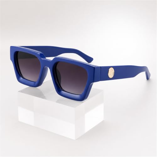 Image of FEISEDY Vintage Small Sunglasses Oval Slender Metal Frame Candy Colors B2277