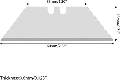 image for DIYSELF Utility Knife Blades SK5 Steel 25-pack with Plastic Box,Standa