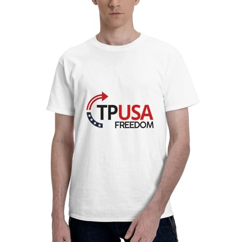 Turning Point USA Tpusa Faith Rip Charlie Kirk Freedom T-Shirt Adult White102