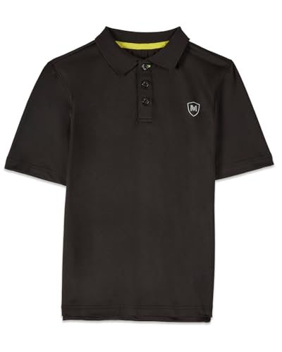 MeMoi Boys Silky Soft Dri-Effect Moisture Wicking Short Sleeve Polo Shirt