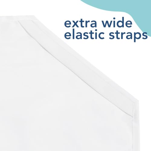 Image of Comfyanno Cot Sheets for Daycare Toddler Size - Fits 23 inch x 40 inch Cot, 2 Pack, Daycare Essentials, Soft & Comfortable Fitted Cot Cover, Preschool Kids Nap Time Sheets, Brushed Microfiber - White