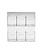 6 Pocket Vertical Wall Mount Business Card Holder
