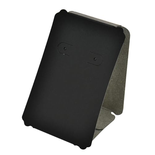 (まとめ買い)ササガワ オリジナルワークス 立体ピアス・イヤリング専用台紙 ブラック L 12枚入 19-2100 【×5】