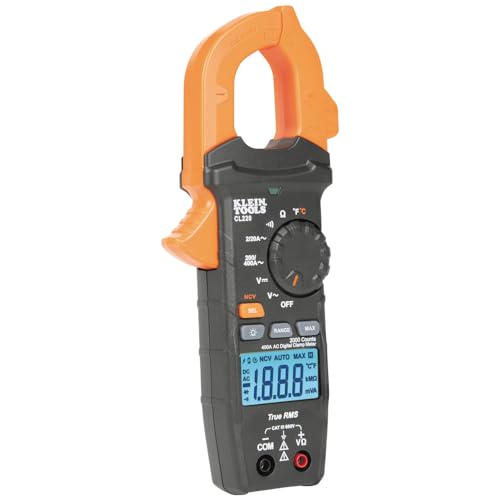 Klein Tools CL220 Digital Clamp Meter, Auto-Ranging 400 Amp Ac thumb #8