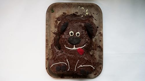 Silver-Stage Hunde Backform Hund Silikon Kuchenform für Kindergeburtstage Backen Eis Schokolade Brot Dessert Pudding - BPA Frei | Silikon Silikonform Mini Brownie Puddingform Geburtstag (Hellbraun)