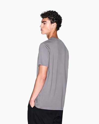 Armani Exchange Koszulka Mężczyźni Short Sleeve Front Milano-new York Logo Lettering