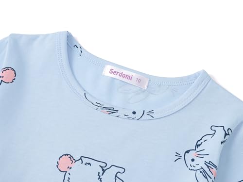 Image of Girls Long Sleeve T-Shirt Cute Versatile Basic Casual Top Size 6-18 | Soft Stretchy Tee for All Day Comfort, Versatile Layering Top for Cold Days, Cute Casual Style for Girls, Durable Easy Care