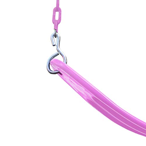 Swing-N-Slide WS 4887 Extreme-Duty Swing Seat with Comfort Coated Chains, Pink Seat with Pink Chains by Swing-N-Slide - Used condition - Image 5