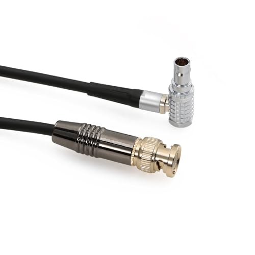 Cable BNC a código de tiempo de 5 pines en ángulo para evitar roturas de puerto en ARRI