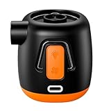 BUSES ET APPLICATION ÉTENDUE: La pompe à air portable est équipée de 6 buses différentes, qui peuvent s'adapter plupart produits gonflables, comme gonflables, les pneumatiques, gonflables, les bouées de piscine, les canapés gonflables, les radeaux de piscine et rangement sous vide, etc. (Ne convient pas aux ballons, aux ballons de basket ou aux pneus.)