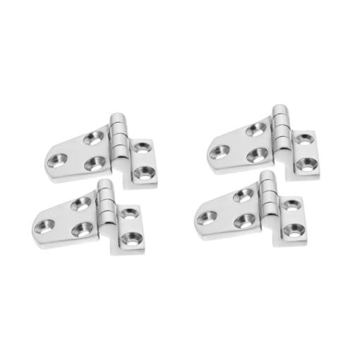 DIYEAH 2 Ensembles Charnière De Porte Épaissie Acier Charnières Charniere Porte Matériel De Charnière De Porte Quincaillerie De Portes Lourdes Silver 2 Pièces * 2