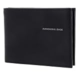  Mandarina Duck Detroit in pelle RFID Bifold with Flap Black