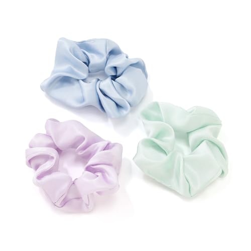 Francfranc フランフラン シルク ヘアゴム 3個セット パープル