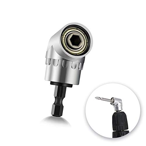 105 Degree Right Angle Extension Power Screwdriver Drill Attachment,90° Drill Bit Adapter, Angled Screwdriver for Tight Space, CA01