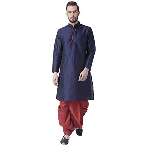 Image of hangup 3 Pc Kurta Pajama Set For Men (3PCABlack-KPW)
