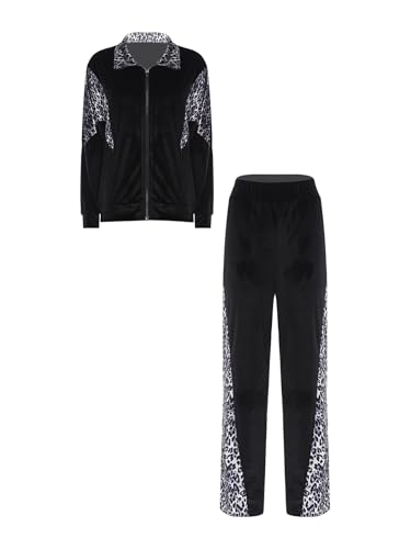 Ensemble femme imprimé léopard chic pour tenue de jogging moderne - 3