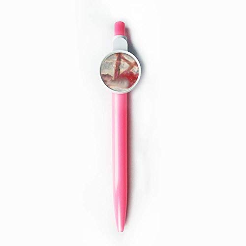 Stylo à bille rétractable bleu Red Girl Lotus XJJ écriture fine fournitures de bureau