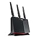 ASUS RT-AX86U (AX5700) Dual Band WiFi 6 Extendable Gaming Router, 2.5G Port, Gaming Port, Mobile Game Mode, Port Forwarding, Subscription-Free Network Security, Instant Guard, VPN, AiMesh Compatible