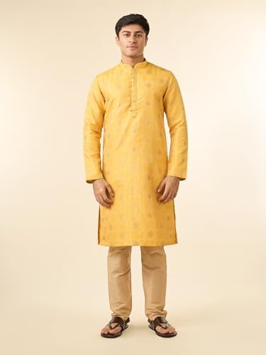 Image of DIWAS BY MANYAVAR Men's Brocade | Jacquard Weave Kurta (1pc)