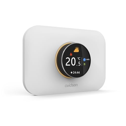 Avidsen - Termostato Wi-Fi collegato cablato per caldaia con programmazione HomeFlow Knob - Avidsen - 127067