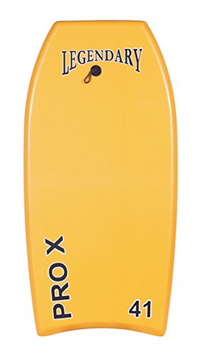 GYN Trade Heat Sealed Legendary Pro X Bodyboard Hard Slick Printed (Orange/Green, 45")