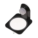 GRIRIW 2個爬虫類用フードボウル 耐久性素材 ペットボウル 食べ物と水の給与に 餌やり容器 グリーンイグアナ カブトムシ クモ対応 吸着式 黒