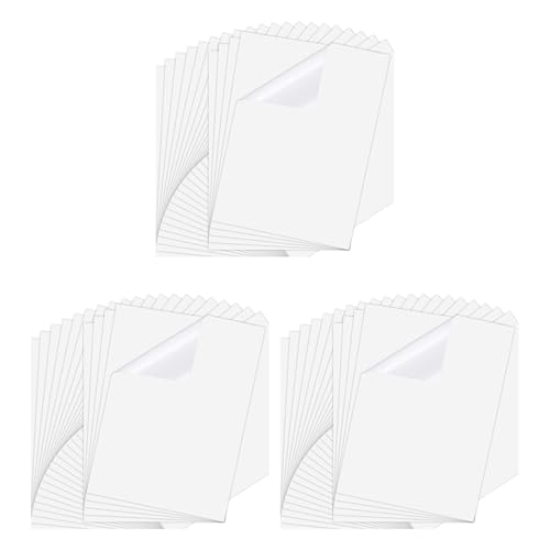 Papier autocollant jet d'encre transparent 8.11.6 pouces étiquette séchage