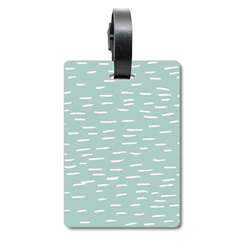 Étiquette pour valise à pois blancs pour ne plus jamais perdre votre sac en voyage