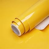 Genérico Papel Pintado Autoadhesivo, Decoración del Hogar De La Cocina (Shiny Yellow 60cmx500cm)