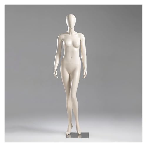 asdchZen Maniquí De Cuerpo Entero para Mujer, Ligero Y De Plástico, Ideal para Tiendas Online, Decoración De Halloween Y Exhibiciones De Moda. Modelo Sin Rostro, Unicolor, Estilo D.