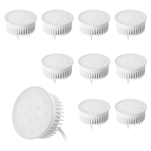 KYOTECH 10 x Módulo LED ultraplano ø50x23 mm 5W 400LM Luz blanca