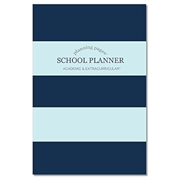 Paperback Academic & Extracurricular Weekly Planner (Teal Stripes): Balancing Life At School and Home Book
