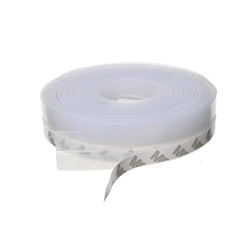 TamBee 32.8feet Weather Stripping Tape Silicone Weatherstripping Door Seal Strip Sliding Glass Door Weather Stripping Shower Door Seal Strip,Transparent (25mm x 32.8feet)