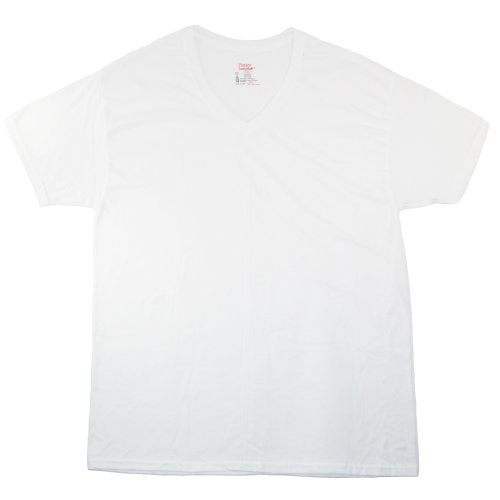 Hanes mens Tagless Cotton V-neck Undershirt – Multiple Pack and Color
