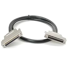Elecbee 68 Pin SCSI Cable Male to Female HPDB Straight Screw Locks Cable 1 M