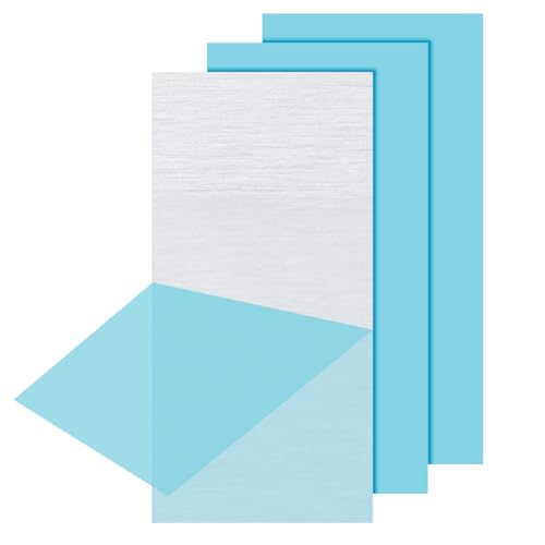 PATIKIL 3pcs Placa de Aluminio 6061, 102x50x1mm Chapa Plana de Metal Hoja Metálica con Película Protectora para DIY Modelo Artesanía Bricolaje Industria Elaboración Perforación