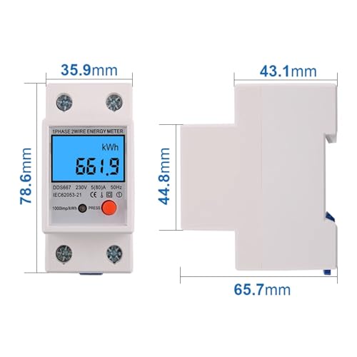 Consommation d'énergie maîtrisée à la maison avec ce wattmètre 230V