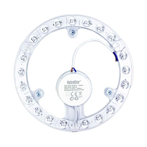 A2Zworld Modulo Led Per Plafoniera, Led Plate Ad Anello, Bianco Caldo 3000K, Trasformate La Plafoniera Con Neon Circolare Ad Luce Led, 220V Ip20 (12W 