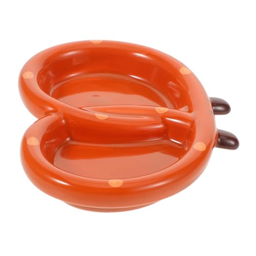 SECFOU 陶瓷格調味皿 小型セラミック仕切りプレート 多機能醤油皿 寿司用ディップボウル おまみ用スナックトレイ コンパクト収納可能